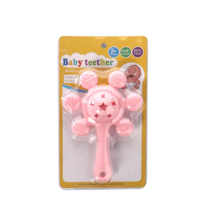 Silicone Teething Toy Palm Rattle Baby Teether 10 Pack 8