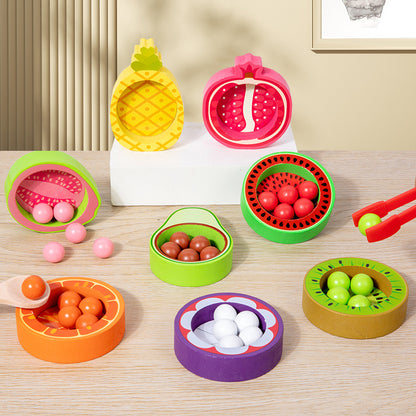 Wooden Montessori Toys Fruit Color Classification for Toddlers 3