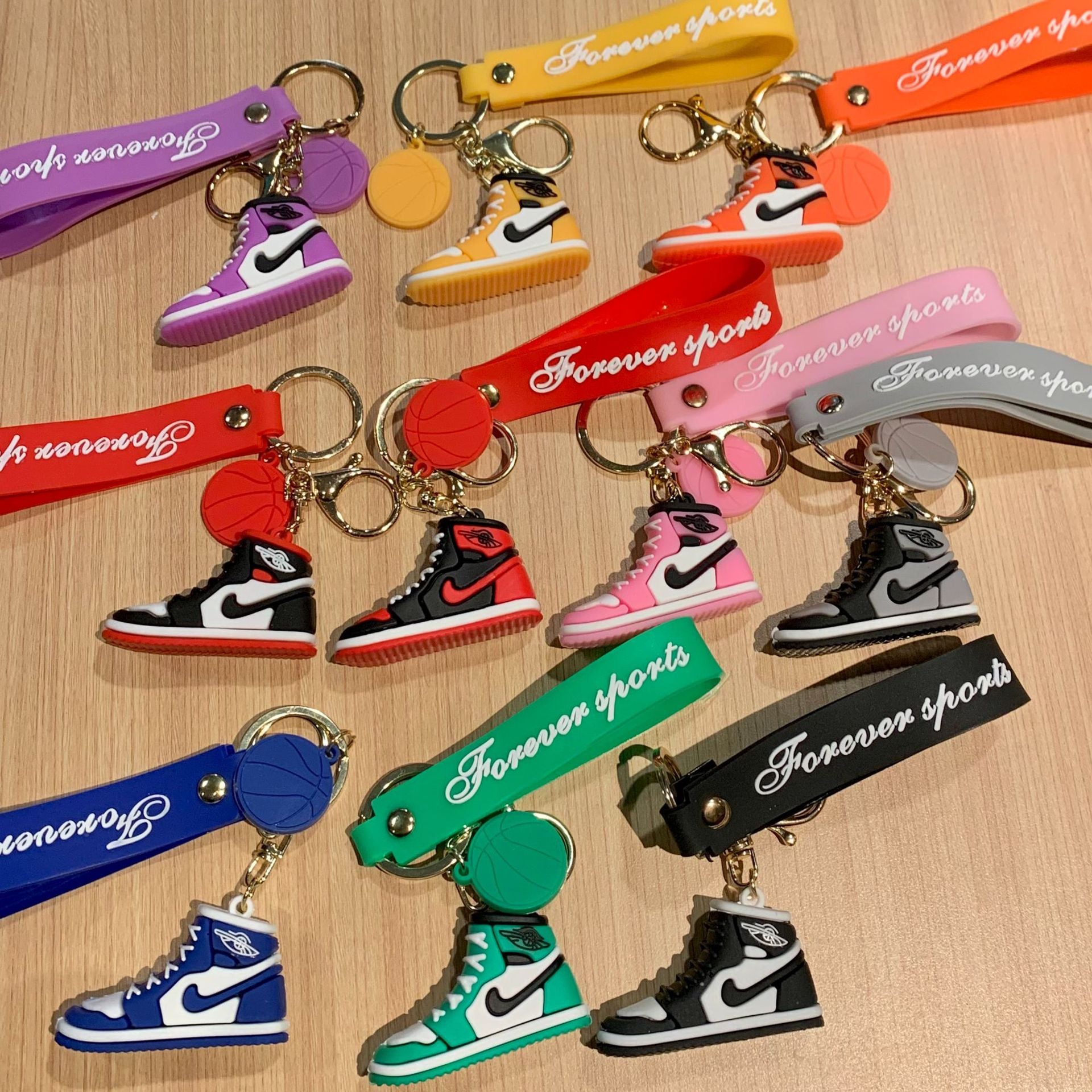Aj Sneaker Silicone Keychain with Wrist Strap for Bag Charm 2