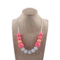 Silicone Bead Necklace Octagonal Beads and Round Beads 7
