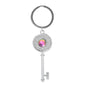 Diamond Inlaid Alloy Keychain Couple Key Charm Set 6