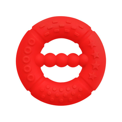 Silicone Baby Teething Ring Hand Grasping Teether Toy 12