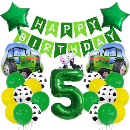 Cow Farm Foil Balloon Set Birthday Party Decoration 5