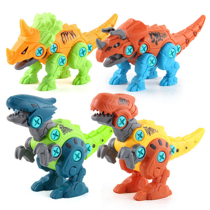 Plastic Dinosaur Building Blocks Educational DIY Construction Toy Set 2