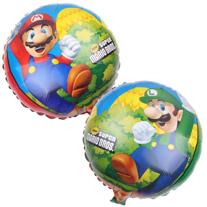 Super Mario Foil Balloons Party Decoration Set 5pcs 12