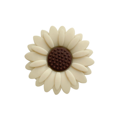 20pcs Silicone Focal Beads Daisy Flower Center Raised Detail 16