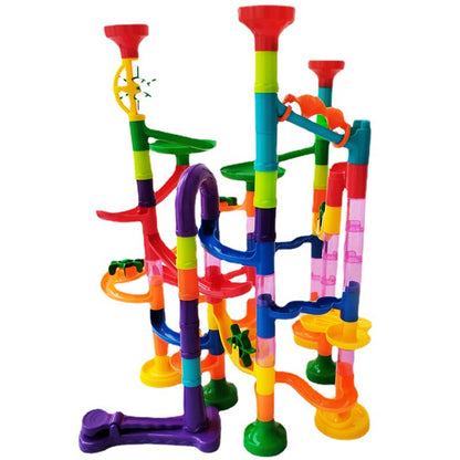 Plastic Marble Run Assembled Three-Dimensional Track Toy 24.5cm 4