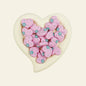 Silicone Focal Beads Pentagram Heart Shaped with Star Detail 7