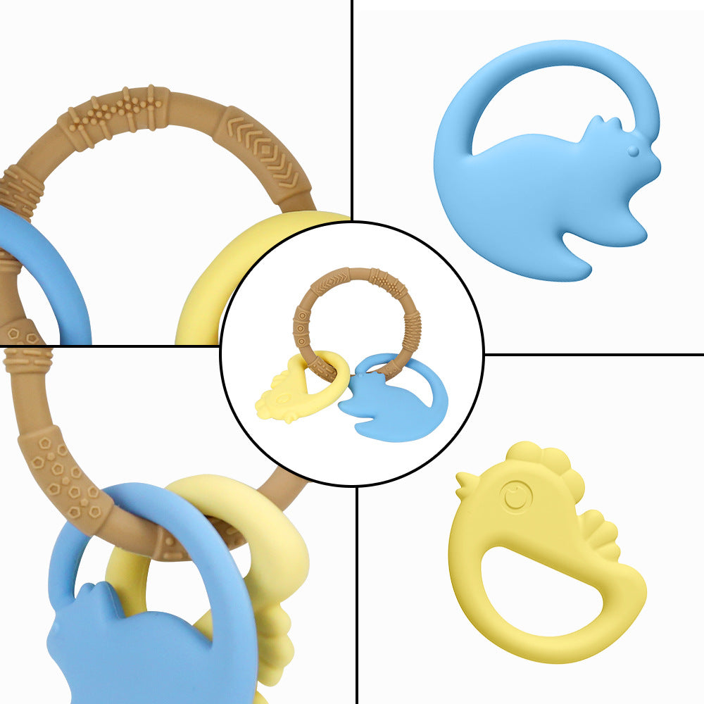 Animal Silicone Baby Teething Bracelet Teether Toy 4