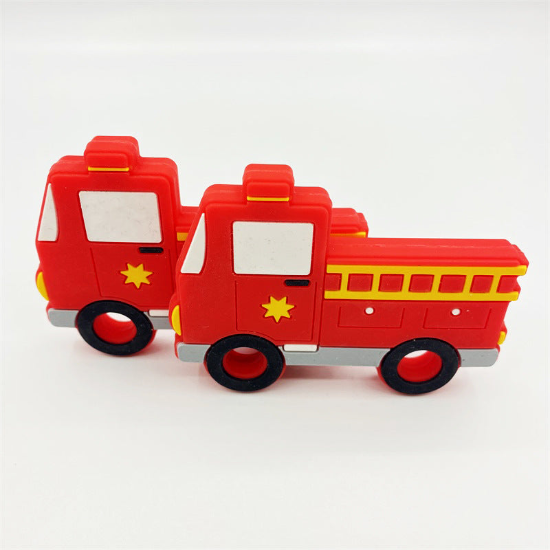 20pcs Silicone Focal Beads Fire Truck Holding Ladder Detail 2