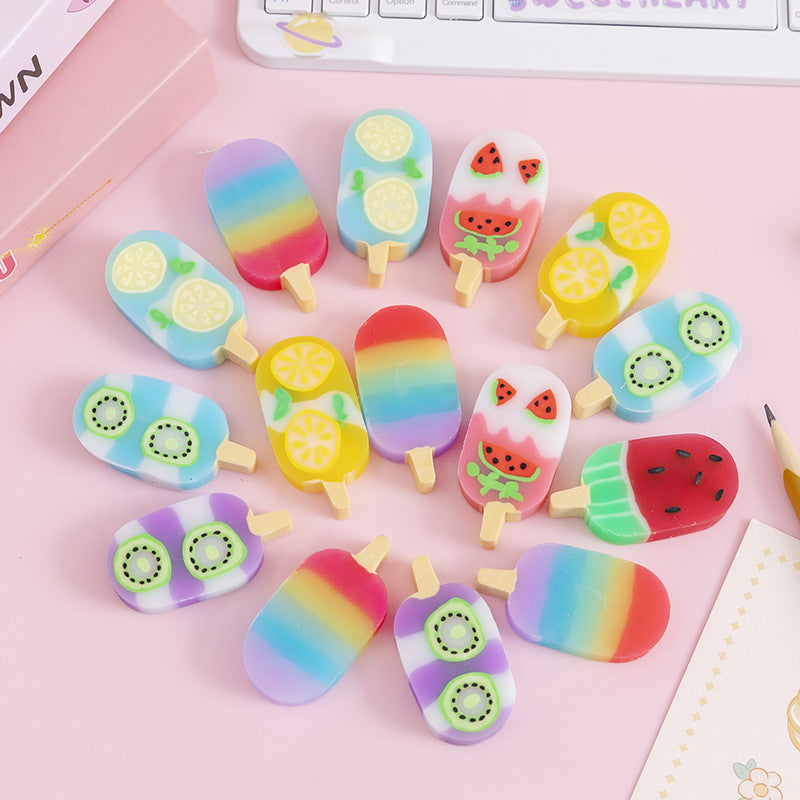 Ice Cream Novelty Eraser Set 4 pcs Sweet Summer Theme 3