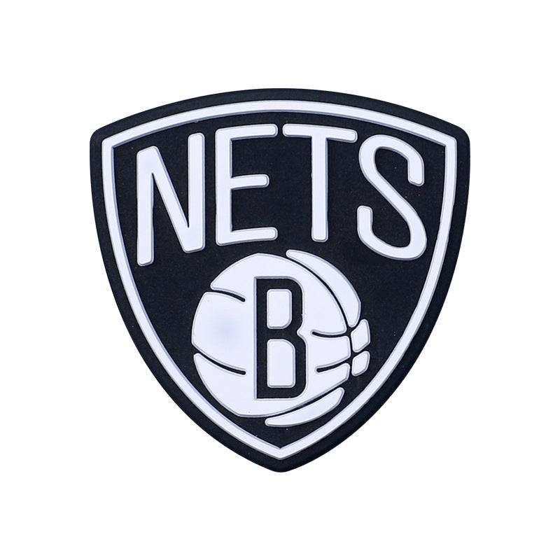 20Pcs Silicone Focal Beads Basketball Jersey Design Flat Shape 11