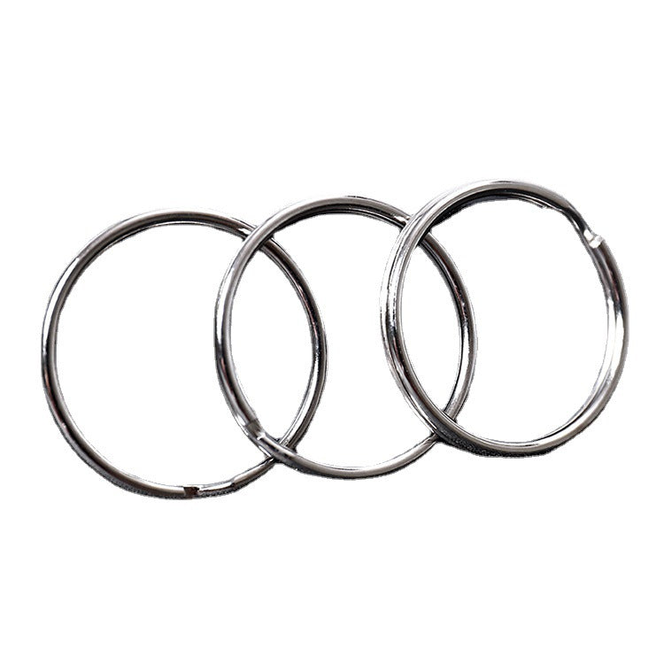 100pcs Iron Plated Nickel Keyring 1.2x15mm Durable Jewelry Finding 4
