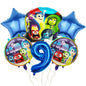 Inside Out Foil Balloon Set Kids Birthday Party Decoration 5pcs 10pcs 31