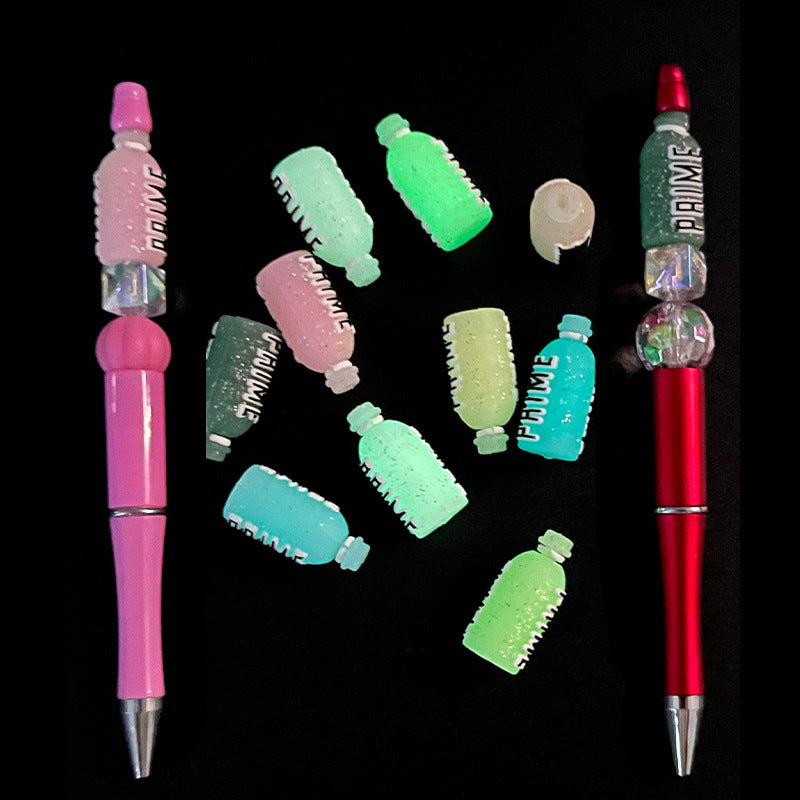 Silicone 3D Focal Beads Luminescent Energy Bottle Front Facing 3