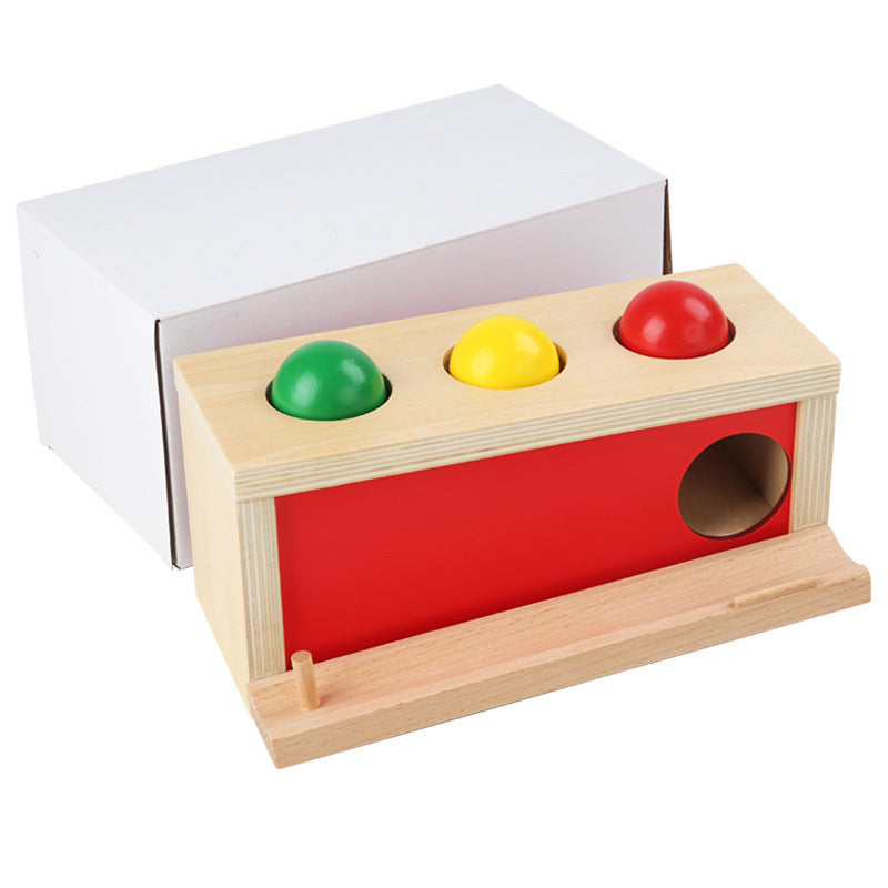 Wooden Montessori Toys Visual Tracking Sliding Ball for Kids 6