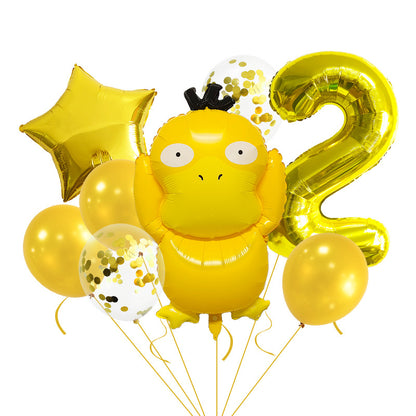 Pocket Monster Duck Foil Balloon Set Party Decoration 20x15cm 15