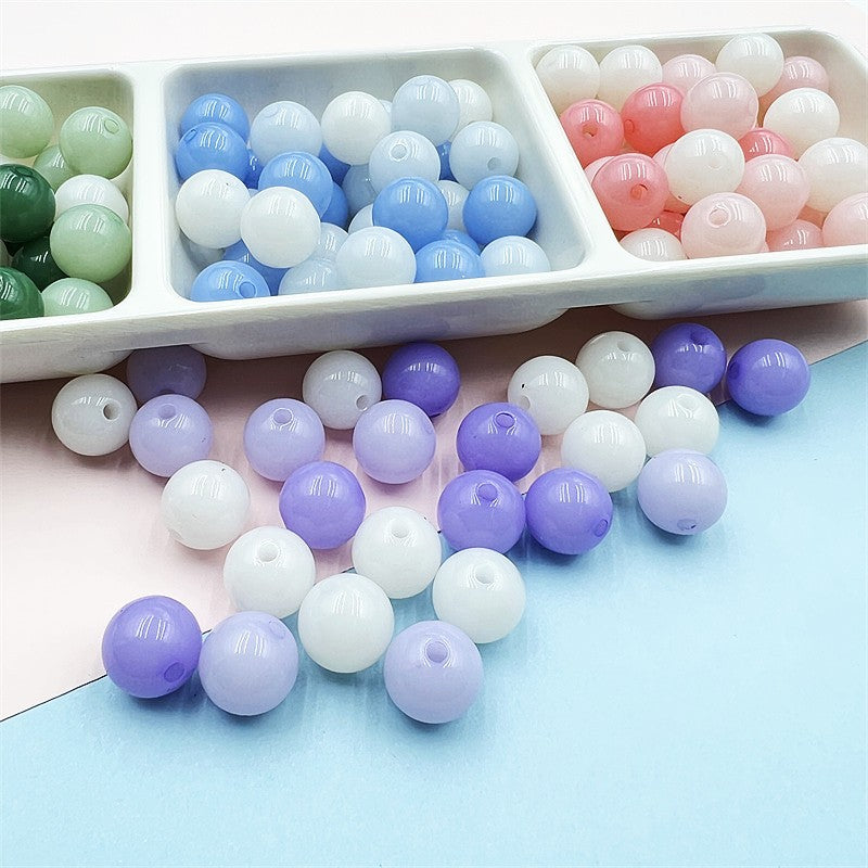 10pcs 16mm Makaron Color Round Acrylic Beads DIY Bracelet Making 2