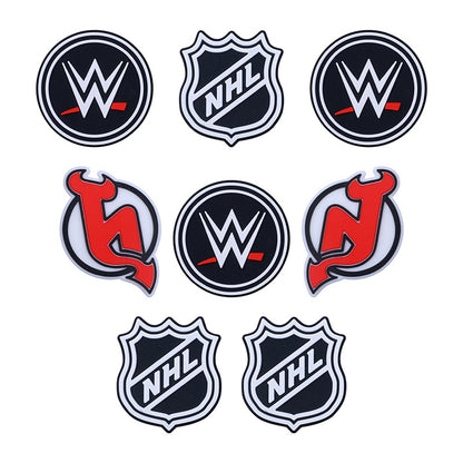 20pcs Silicone Focal Beads Sports Team Logo Various Designs