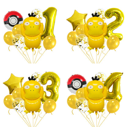 Pocket Monster Duck Foil Balloon Set Party Decoration 20x15cm 3
