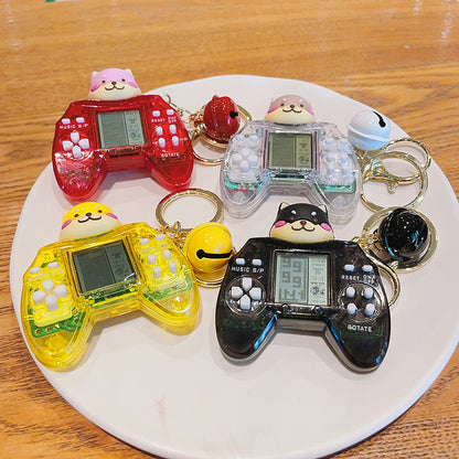 Cartoon Mini Game Machine Plastic Keychain Creative Toy Charm 5