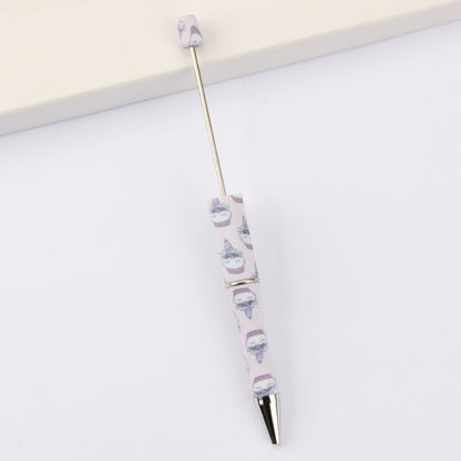 Printed Pattern Beadable Ballpoint Pens DIY Craft Supplies 27