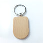 Wooden Beech Wood Keychain Blank Various Shapes for DIY 12