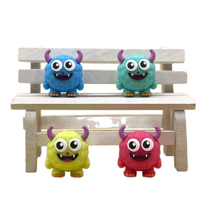 20Pcs Silicone 3D Focal Beads Cute Monsters Front Facing 5