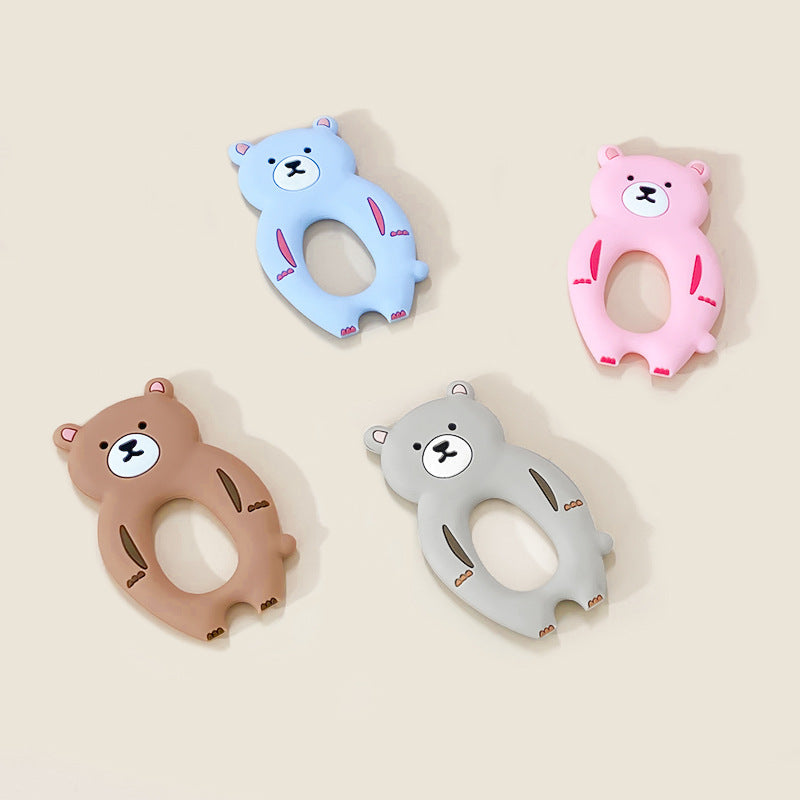 Silicone Bear Shaped Baby Teething Toy for Infant 3