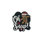 Silicone Focal Beads Christmas Snowman Elk with Printed Festive Text 7