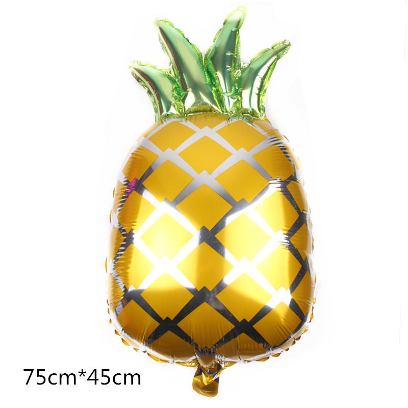 Fruit Foil Balloon Set Watermelon Pineapple Strawberry 5pcs 13