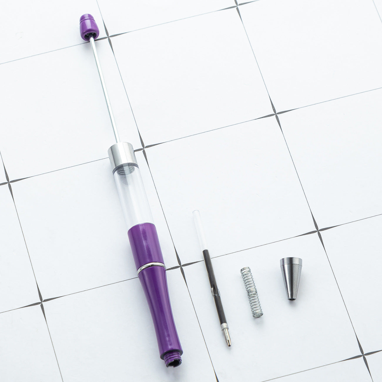 Hollow Empty Tube Beadable Ballpoint Pen DIY Craft Supplies 4