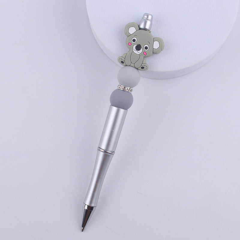 Animal Silicone Beaded Pens Handmade Novelty Ballpoint Pen Gift 16