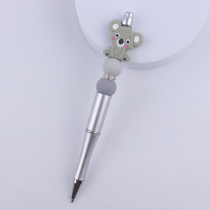 Animal Silicone Beaded Pens Handmade Novelty Ballpoint Pen Gift 16