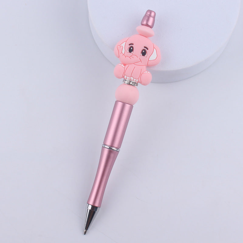 Animal Silicone Beaded Pens Handmade Novelty Ballpoint Pen Gift 3