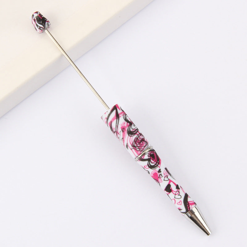 Printed Pattern Beadable Ballpoint Pens DIY Craft Supplies 9