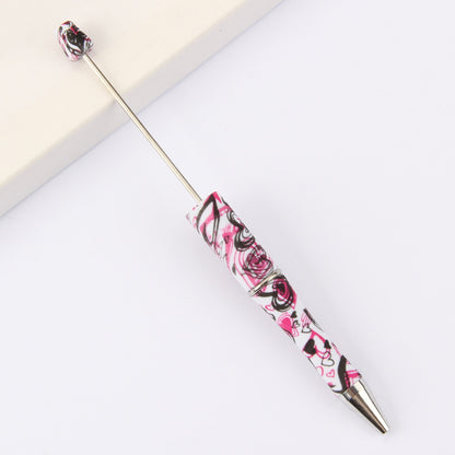 Printed Pattern Beadable Ballpoint Pens DIY Craft Supplies 9