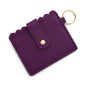 PU Leather Keychain Coin Purse Card Holder Compact Design 35