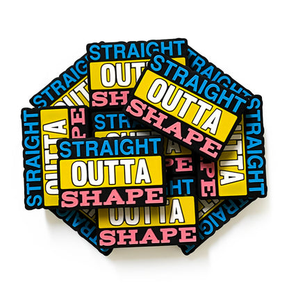20Pcs Silicone Focal Beads Straight Outta Shape Printed Text Design 3