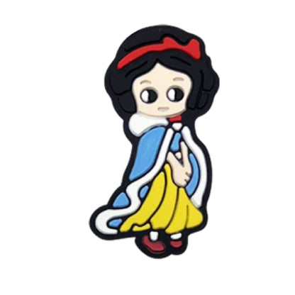 Silicone Focal Beads Cartoon Princess Sitting Pose 10