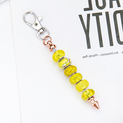 Beadable Keychain Metal Conical Bullet DIY Craft Supplies 2