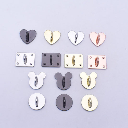 Metal Phone Finger Grip Hook Ring Holder Stand with Adhesive Backing