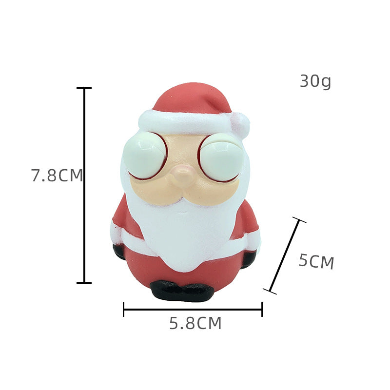 PVC Christmas Eyes Popping Out Squeeze Squishy Toy for Kids and Adults 2