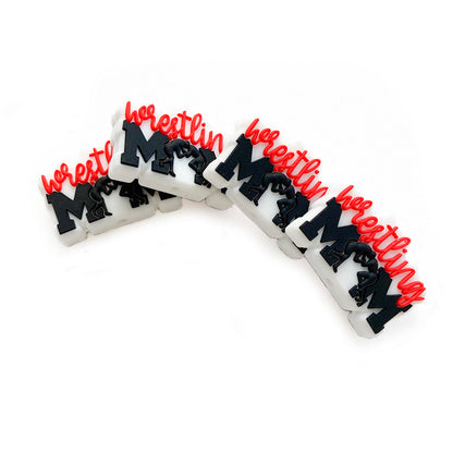 20pcs Silicone Focal Beads Creative Letter Design 2