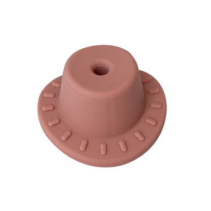 20pcs Silicone Focal Beads Hats Round Brim Design 4