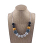 Silicone Bead Necklace Octagonal Beads and Round Beads 13