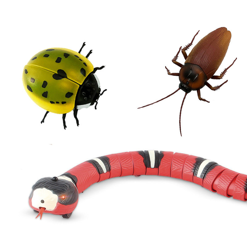 Smart Sensing Induction Snake Cockroach Ladybug Prank Toy