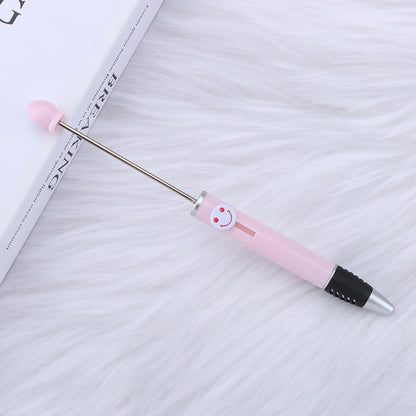 Creative Diy Printable Logo Happy Expression Plastic Beadable Ballpoint Pen 9