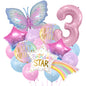 Butterfly Meteor Foil Balloon Set Holiday Party Decoration 7