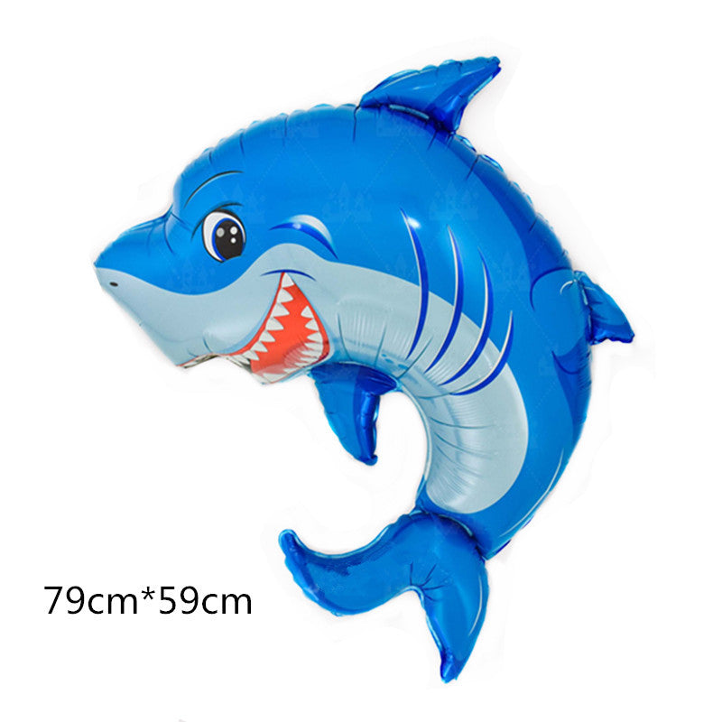 Marine Fish Foil Balloon Set Party Decoration 5pcs 18